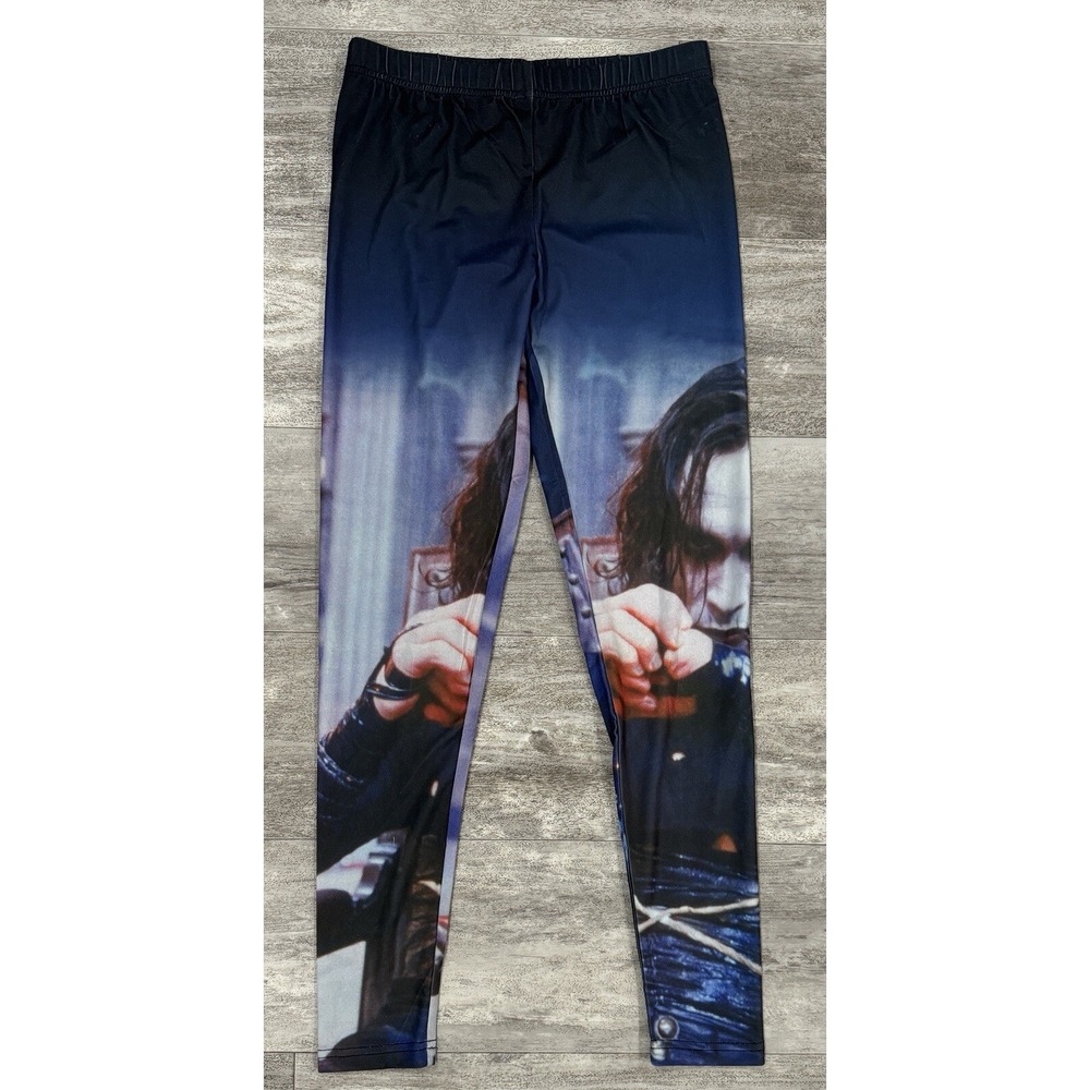 Hot Topic The Crow Stretch Ankle Length Leggings Yoga Pants Womens Medium NEW